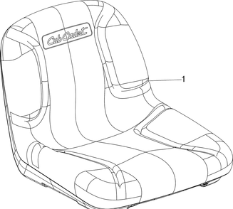 Seat Diagram and Parts List for RZT-S42ZERO (17AVCEDS710)(2016) Cub Cadet Lawn Tractor